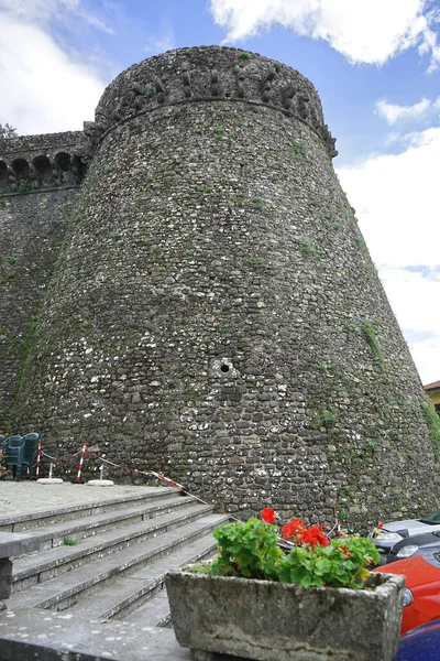 Rocca Estense Trassilico Garf Mcana Tuscany ตาล — ภาพถ่ายสต็อก