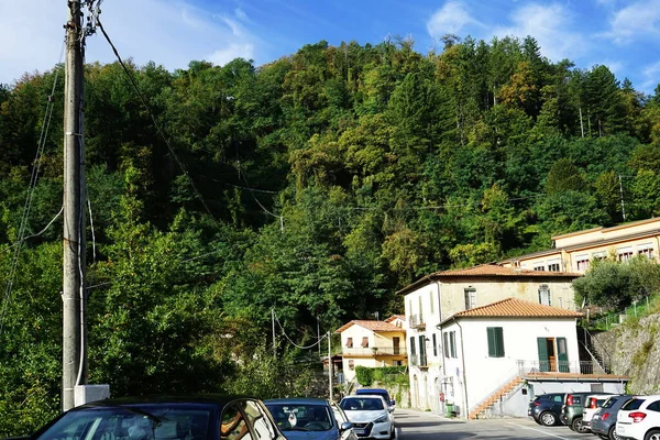 Blick Auf Das Dorf Molazzana Der Garfagnana Toskana Italien — Stockfoto