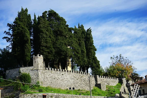 Castillo Del Pueblo Molazzana Garfagnana Toscana Italia — Foto de Stock