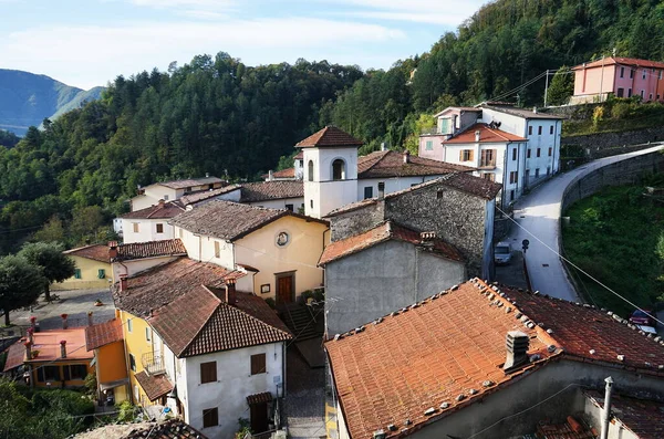 Vista Del Pueblo Molazzana Garfagnana Toscana Italia — Foto de Stock
