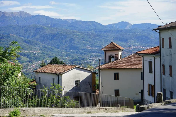 Blick Auf Das Dorf Molazzana Der Garfagnana Toskana Italien — Stockfoto