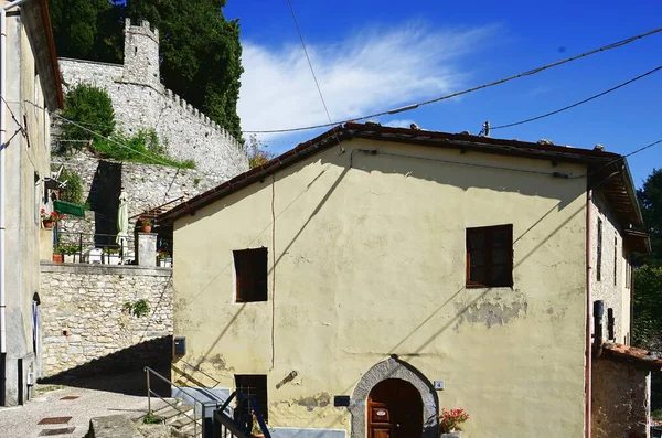 Blick Auf Das Dorf Molazzana Der Garfagnana Toskana Italien — Stockfoto