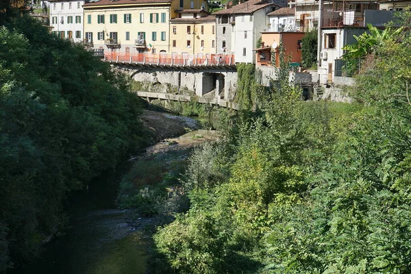 Vista Del Río Serchio Gallicano Garfagnana Toscana Italia —  Fotos de Stock