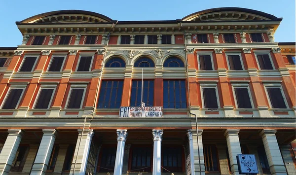 Politeama Theater Matteotti Square Carrara Tuscany Italy — Stockfoto
