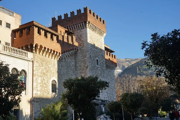 Kastil Malaspina Tempat Kedudukan Akademi Seni Rupa Murni Carrara Toscana — Stok Foto