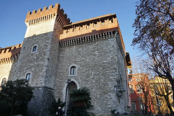 Kastil Malaspina Tempat Kedudukan Akademi Seni Rupa Murni Carrara Toscana — Stok Foto