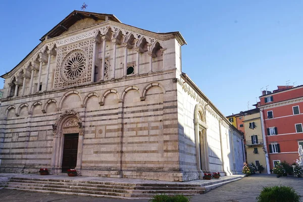 Fachada Catedral Carrara Toscana Itália — Fotografia de Stock