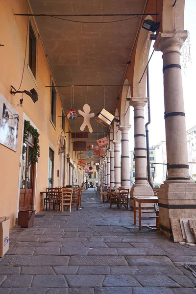 Arcade Alberica Square Carrara Tuscany Italy — Photo