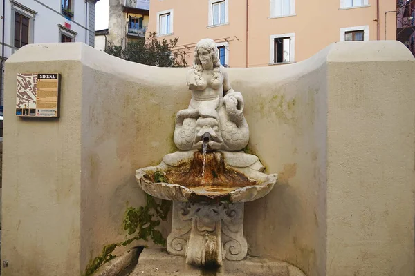 Fountain Siren Carrara Tuscany Italy — Foto Stock