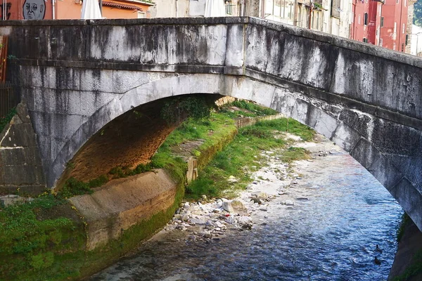 Bridge Tears Carrione River Carrara Tuscany Italy — ストック写真