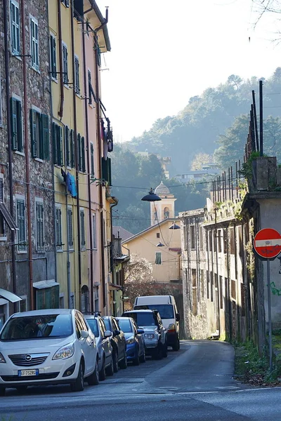 Typical Street Carrara Tuscany Italy — Stockfoto