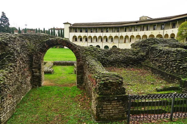 Roman Amfiteátr Arezzu Toskánsko Itálie — Stock fotografie