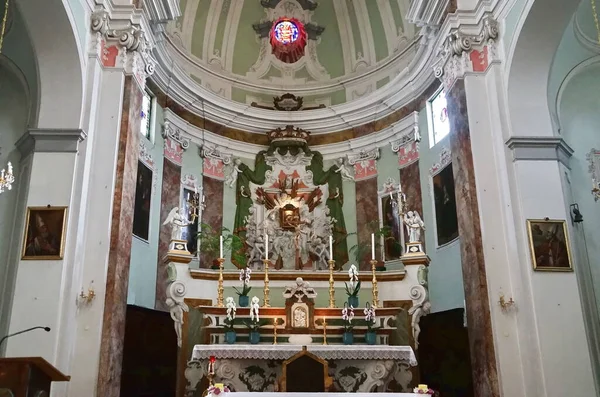 Innenraum Der Kirche Sant Agostino Arezzo Toskana Italien — Stockfoto