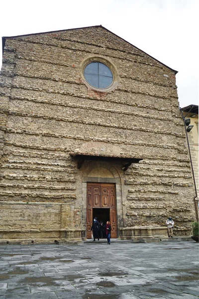 Fachada Basílica San Francesco Arezzo Toscana Itália — Fotografia de Stock