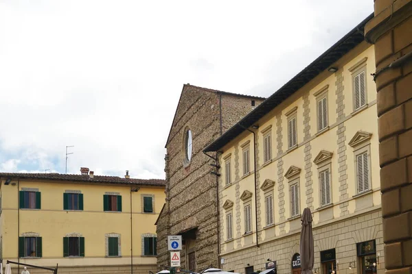 San Francescos Torg Arezzo Toscana Italien — Stockfoto