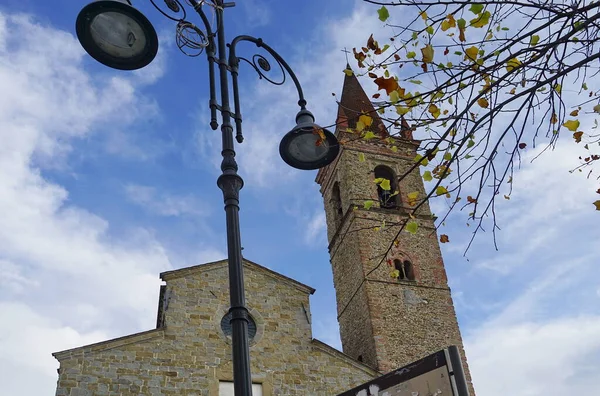 Fachada Igreja Sant Agostino Arezzo Toscana Itália — Fotografia de Stock