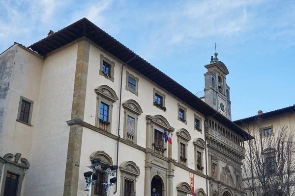 Palacio Tribunales Plaza Grande Arezzo Toscana Italia —  Fotos de Stock