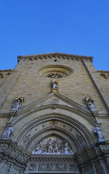 Arezzo Katedrális Homlokzata Toszkána Olaszország — Stock Fotó