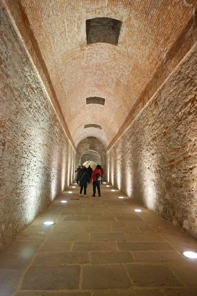 Talya Toskana Arezzo Daki Medici Kalesinin Koridoru — Stok fotoğraf