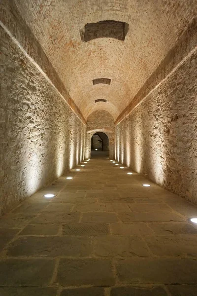 Talya Toskana Arezzo Daki Medici Kalesinin Koridoru — Stok fotoğraf