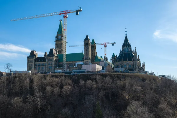 Ottawa Ontario Canada April 2022 Parliament Hill Seen Major Hill —  Fotos de Stock