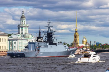 St.Petersburg, Rusya - 24 Temmuz 2021: 20380 tarihli 