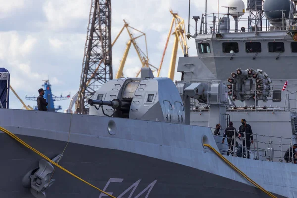 São Petersburgo Rússia Julho 2021 Fragata Marinha Indiana Tabar Desfile — Fotografia de Stock