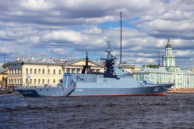 St.Petersburg, Rusya - 24 Temmuz 2021: 20380 tarihli 