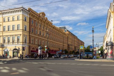 St. Petersburg, Rusya - Eylül 06, 2016: St. Petersburg Sokakları.
