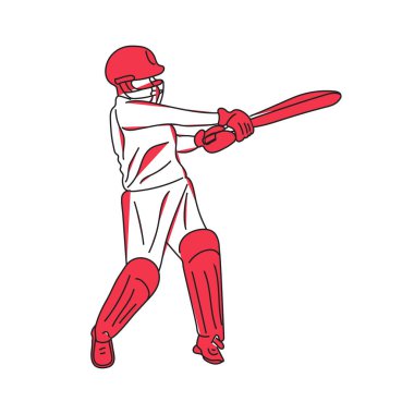 Kriket şampiyonası sporu yapan vurucu, kriket oynayan vurucu.