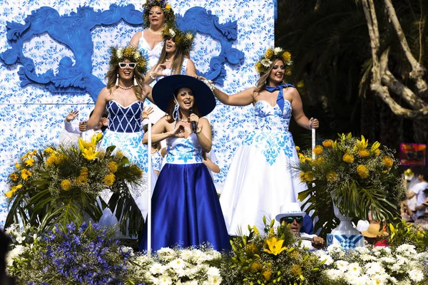 Funchal Madeira Května 2022 Slavný Květinový Festival Festa Flor Madeiře — Stock fotografie