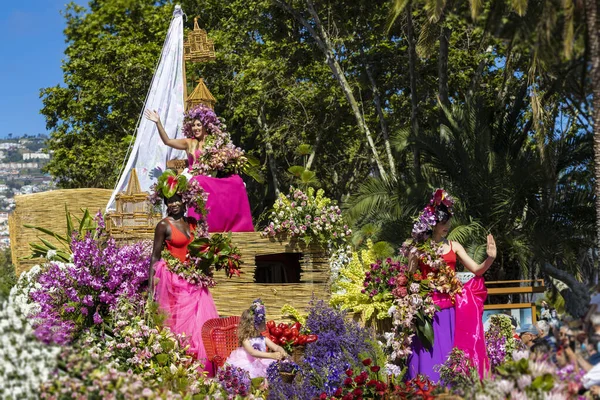 Funchal Madeira Maio 2022 Famoso Festival Das Flores Festa Flor — Fotografia de Stock