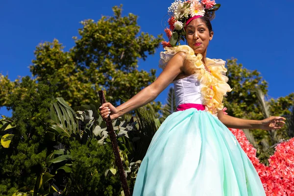 Funchal Madeira Května 2022 Slavný Květinový Festival Festa Flor Madeiře — Stock fotografie