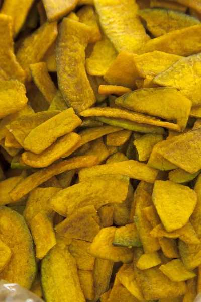Pumpkin chips background — Stock Photo, Image