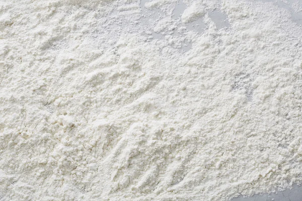Flour on metal tray — Stock Photo, Image