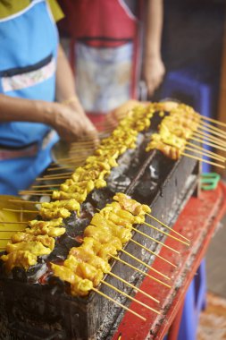 domuz eti satay ocakta