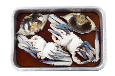 Yengeç-Balık sos hazırlamak yemek pişirmek için