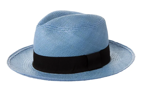 Sombrero panama azul — Foto de Stock