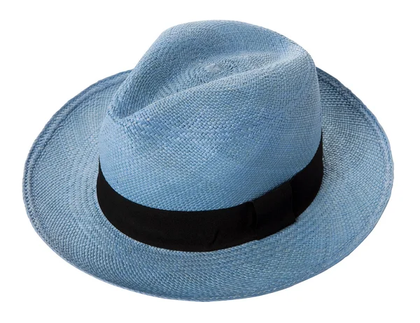 Sombrero panama azul — Foto de Stock