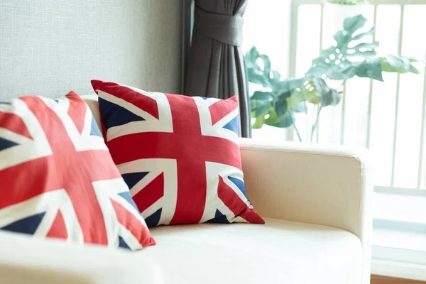 British Flag Pillow Cover Home Decoration — Stock Photo, Image