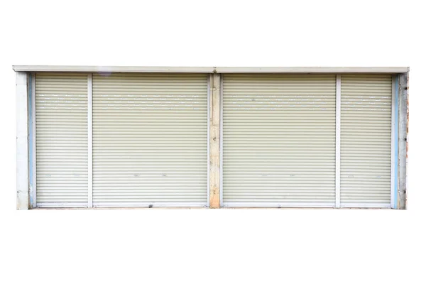 Shutter Doors Isolated White — Stockfoto