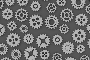 Vites arkaplanı. 3B görüntüleme.