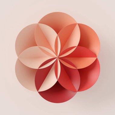 Geometrik şeklin soyut arka planı. 3d render.