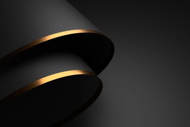 Lüks kavramlarla soyut bir arka plan. 3B görüntüleme.