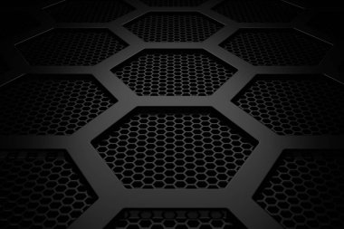 Altıgen arka plan. 3D render.