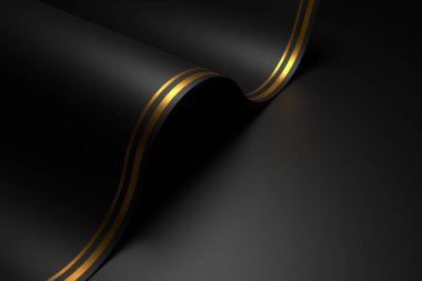 Lüks kavramlarla soyut bir arka plan. 3B görüntüleme.