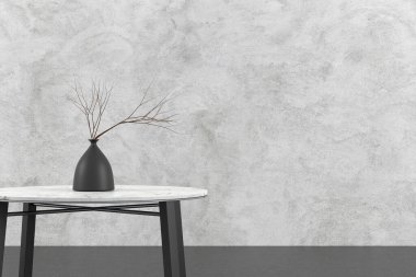 İç tasarım duvar kağıdı. 3B görüntüleme.