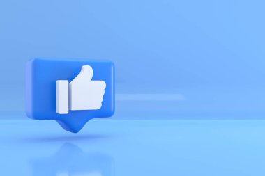 3D, ikon gibi. Sosyal medya afişi tasarımı. 3B görüntüleme.