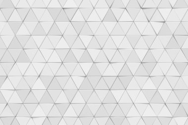 Modern tile wall design. Abstract background of triangle. 3D rendering.