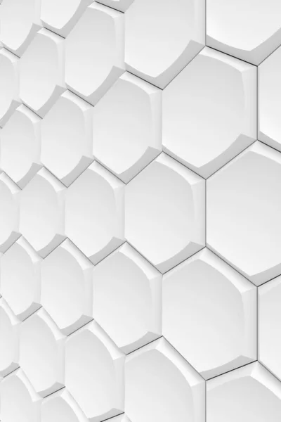 Modern Hexagon Kakel Vägg Rendering — Stockfoto